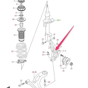 Zamów dziś Zwrotnica lewy przód Suzuki