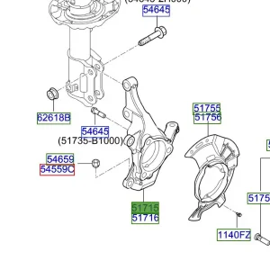 Zwrotnica prawy przód Kia ProCeed 20-25 Oferta limitowana