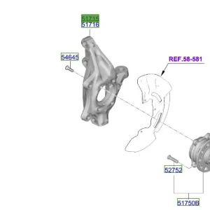 Zwrotnica prawy przód Kia Sorento Hybrid 20-23 Niska cena