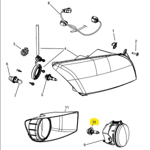 Żarówka Dodge/Jeep/ Ram - wyprzedaż Taniej