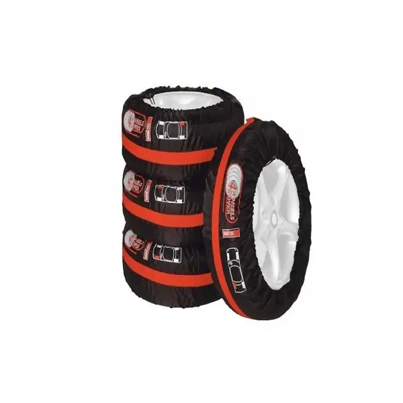 Ograniczona ilość ZESTAW 4 WYTRZYMAŁYCH POKROWCÓW NA OPONY UNITEC 75555 CZARNE