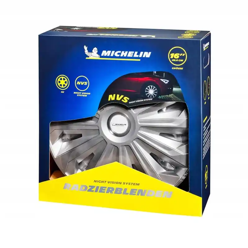 Darmowa dostawa Kołpaki MICHELIN Monique 92003 16 cali Srebrne 4 sztuki tworzywo ABS