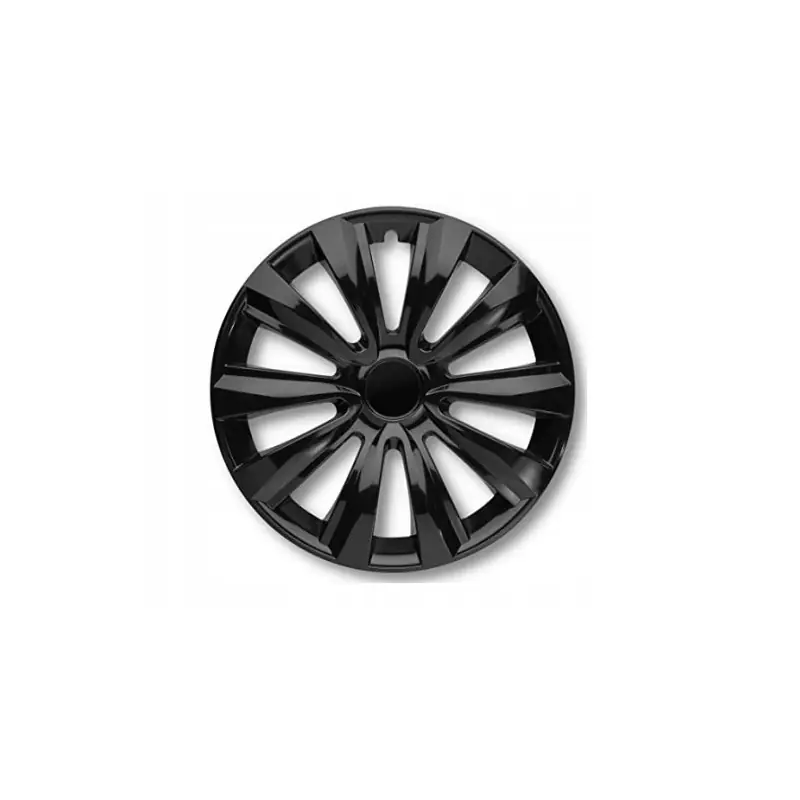 Czarne kołpaki ALBRECHT 14'' zestaw 3 sztuk wytrzymałe stalowe obręcze Bezpieczna płatność