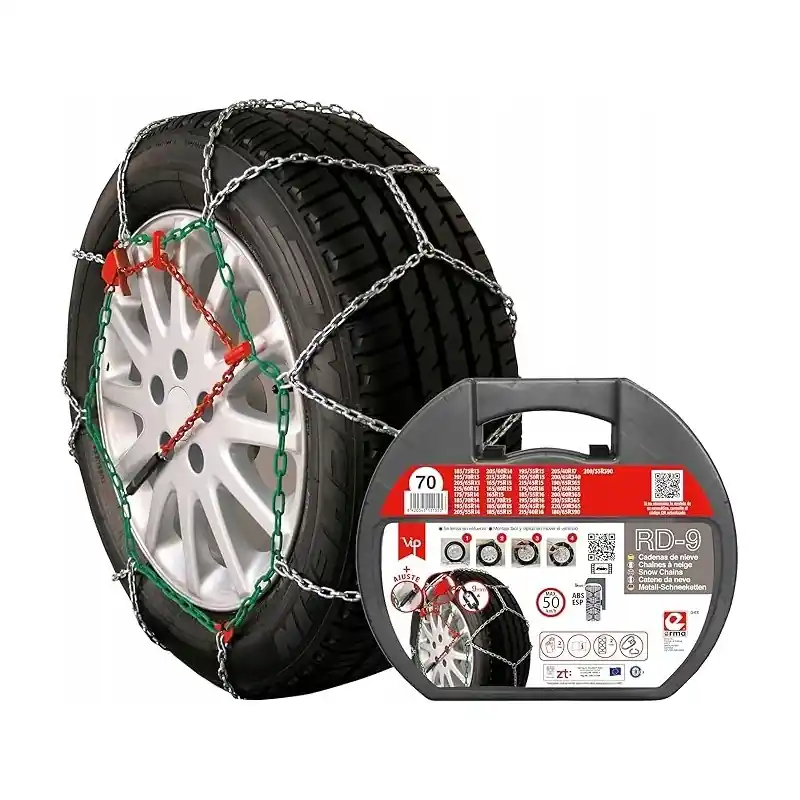Wybór klientów RD-9 Łańcuchy śniegowe metalowe 9mm nr 70 2 sztuki