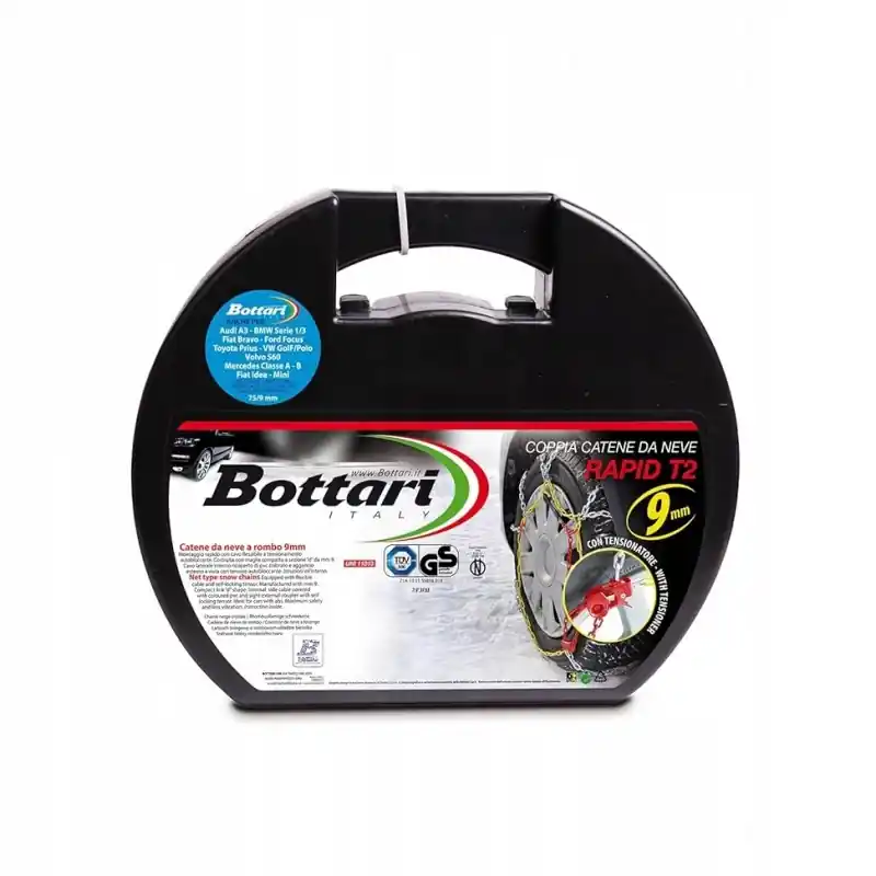 Łańcuchy śniegowe Bottari Rapid T2 18822N łańcuchy samochodowe 9 mm Dodaj do koszyka