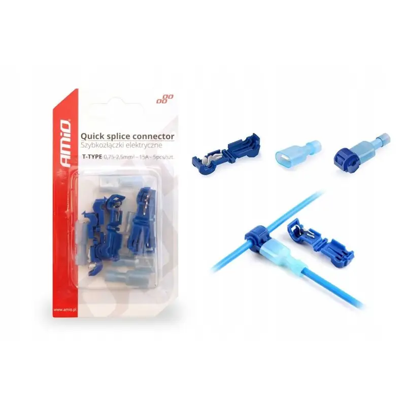 Ograniczona ilość SZYBKOZŁĄCZKI ZŁĄCZKA KONEKTOR T 0,75-2,5mm2 15A