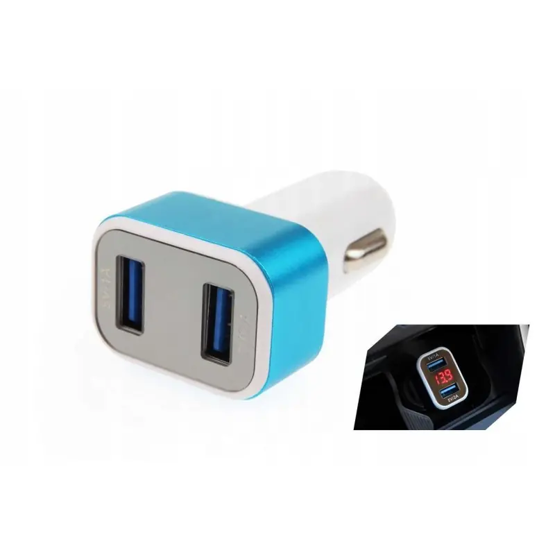 ŁADOWARKA SAMOCHODOWA WOLTOMIERZ GNIAZDO 2xUSB 5V Darmowa dostawa