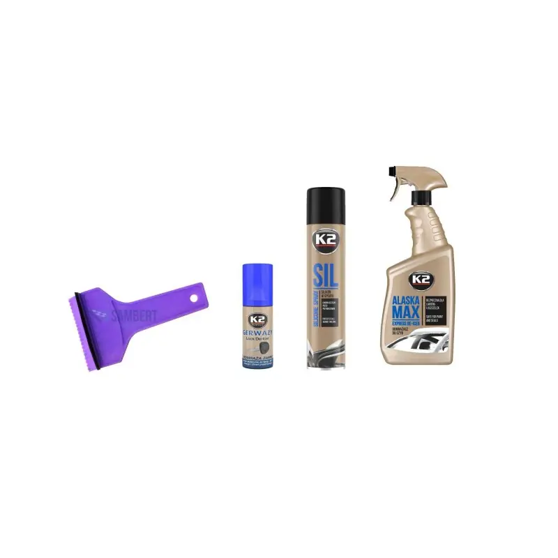 K2 zestaw zimowy odmrażacz silikon skrobaczka Nowy