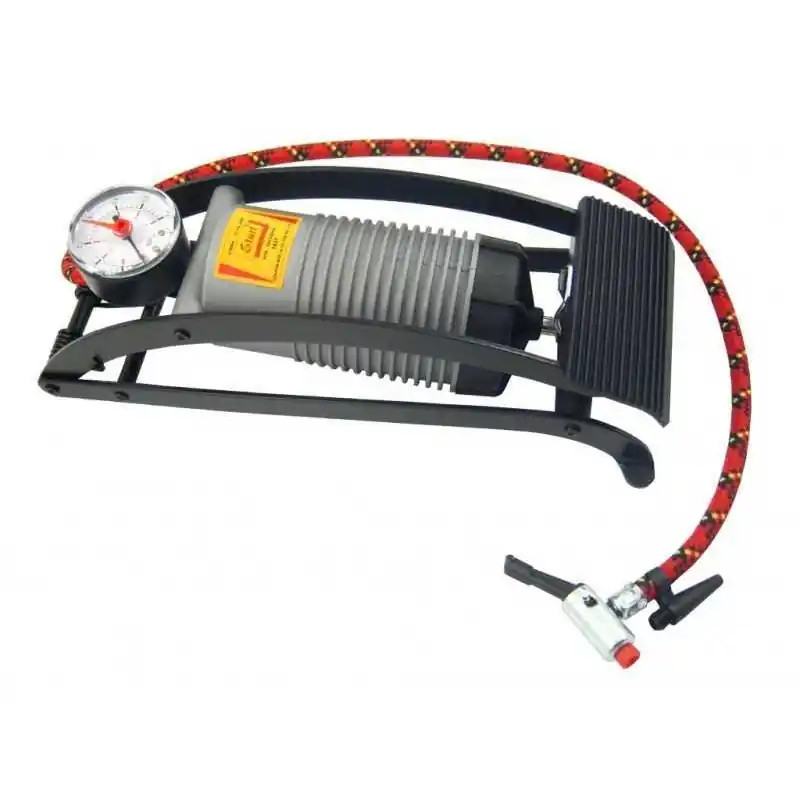 SOLIDNA pompka nożna samochodowa z manometrem Dostępne od ręki