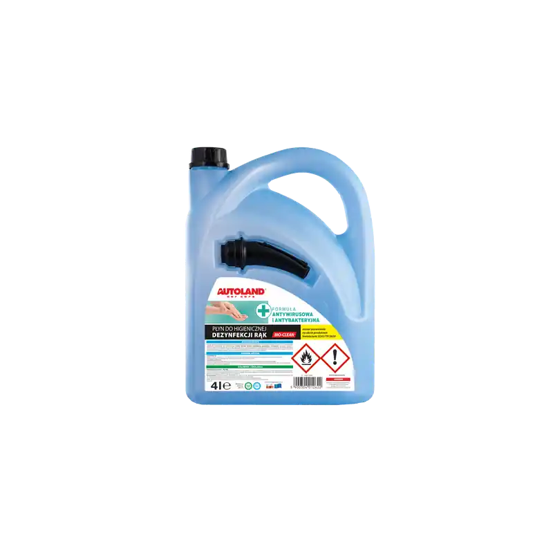 Autoland płyn biobójczy Bio Clean z atestem do dezynfekcji rąk 70% 4L Zamów teraz