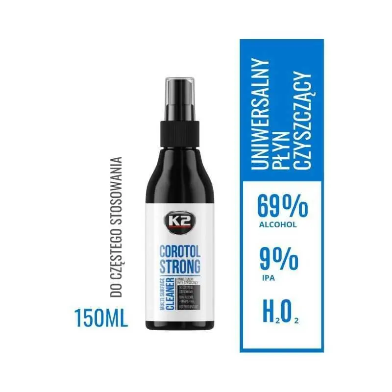 Wyprzedaż K2 COROTOL STRONG 150ml Płyn czyszczący alkohol 69%+9% IPA