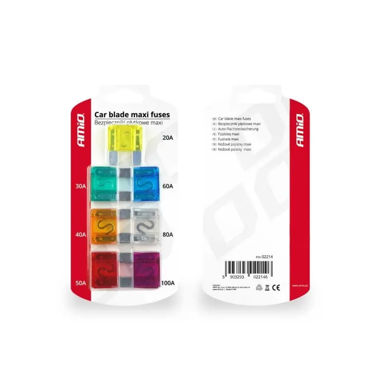 Darmowy zwrot Bezpieczniki płytkowe MAXI 7 szt