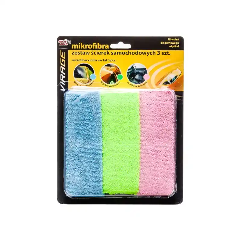 Niska cena Zestaw ściereczek samochodowych z mikrofibry