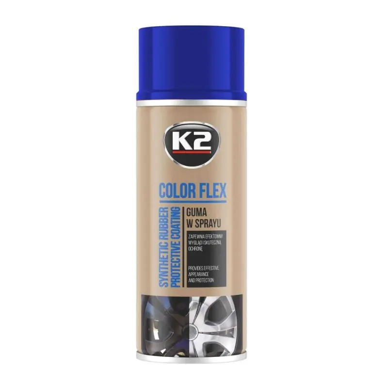 Popularny K2 color flex guma w sprayu NIEBIESKI 400 ml