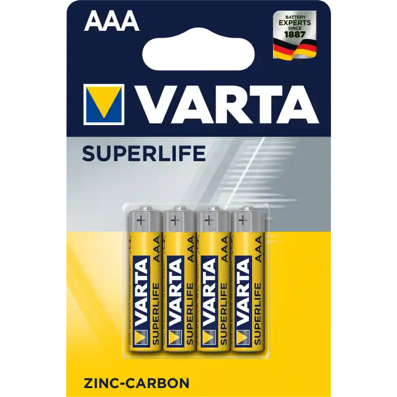 BATERIA VARTA SUPERLIFE AAA R03P 4 SZT W BLISTRZE Nowy