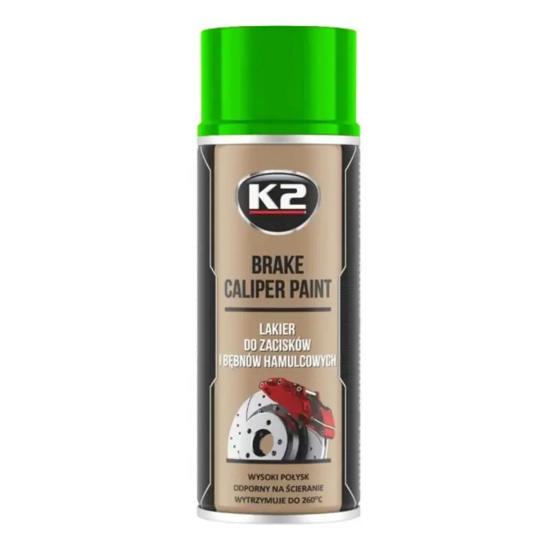 Darmowy zwrot K2 BRAKE CALIPER lakier do zacisków ZIELONY 400 ml