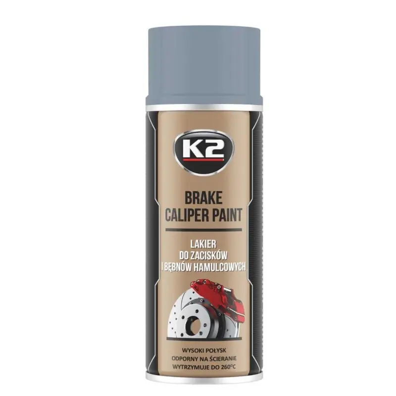 Nie przegap K2 BRAKE CALIPER lakier do zacisków SREBRNY 400 ml