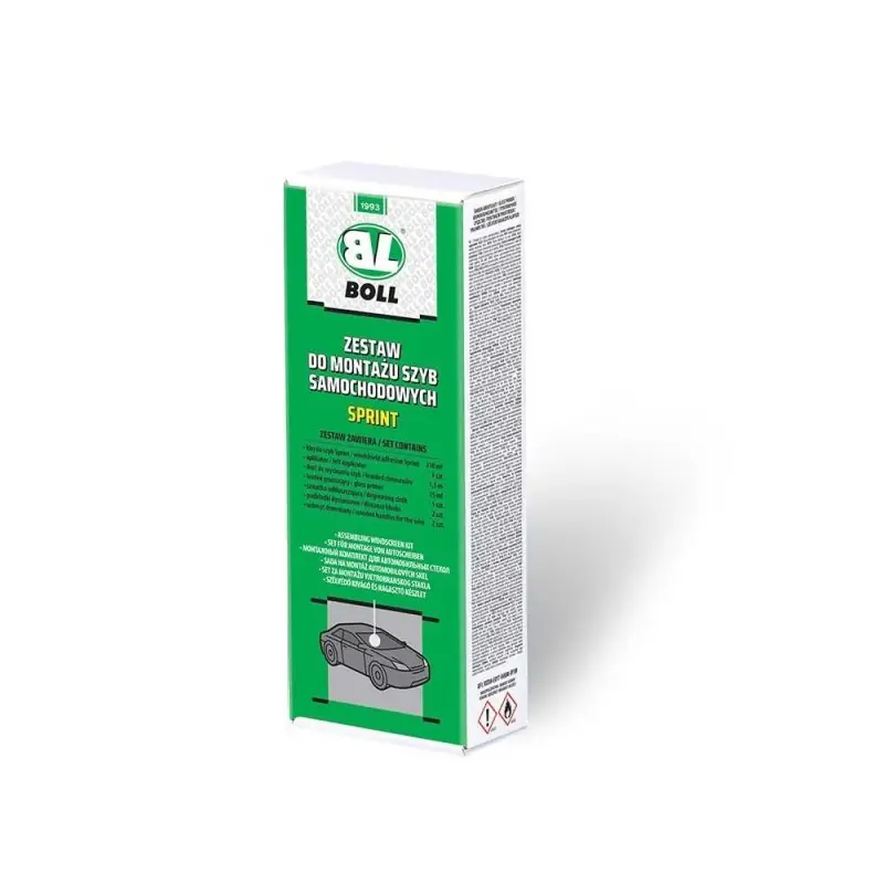 Ograniczona ilość BOLL zestaw do montażu szyb samochodowych klej