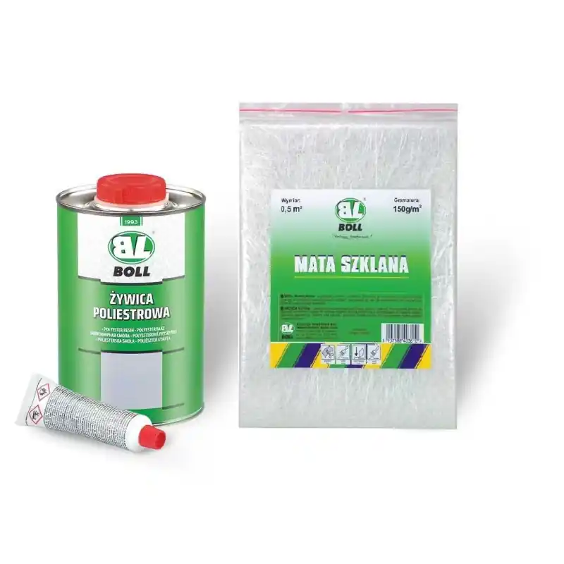 Ekspresowa dostawa BOLL ZESTAW NAPRAWCZY żywica 1KG + mata szklana