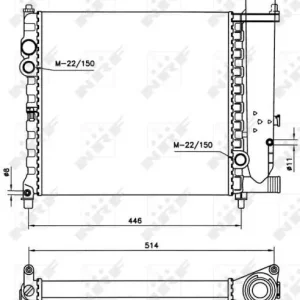 Wysoka jakość CHŁODNICA WODY PEUGEOT 309 85-
