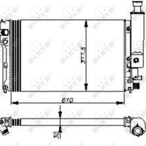 CHŁODNICA WODY PEUGEOT 405 87- Niska cena