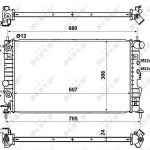 Wybór klientów CHŁODNICA WODY OPEL VAUXHALL VECTRA 88-