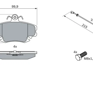 KLOCKI HAM. RENAULT P. CLIO/MEGANE/THALIA/TWINGO 91- Z CZUJN Cena promocyjna