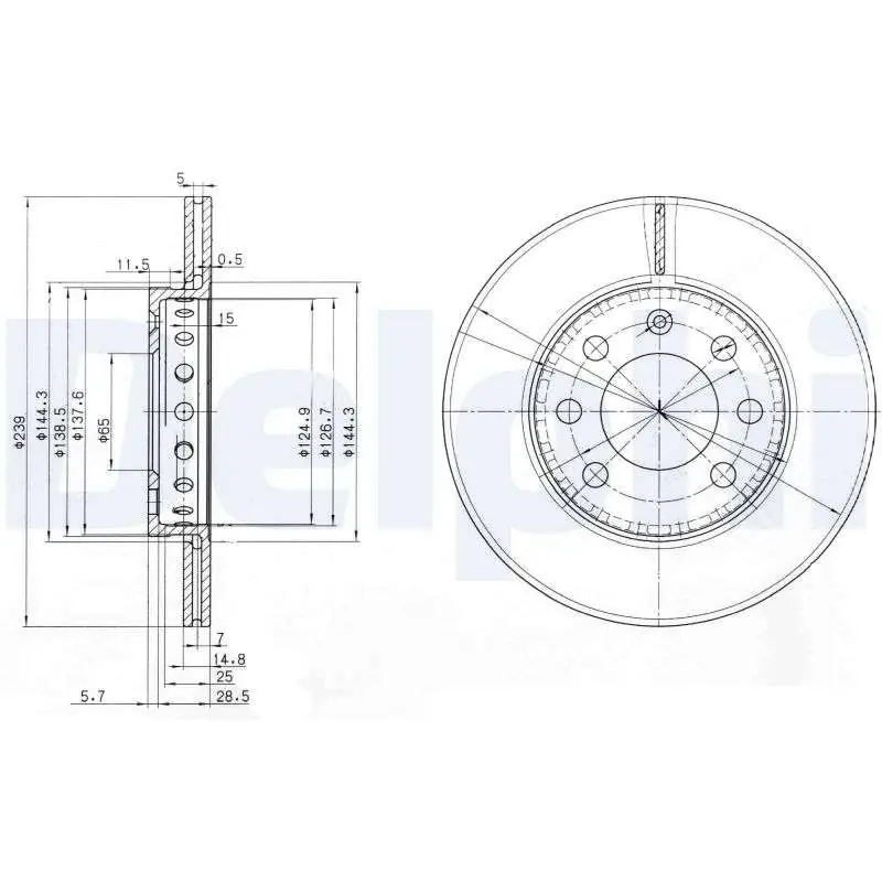 Bestseller TARCZA HAM. PRZEDNIA SIL.1.2TDI FI 239*15
