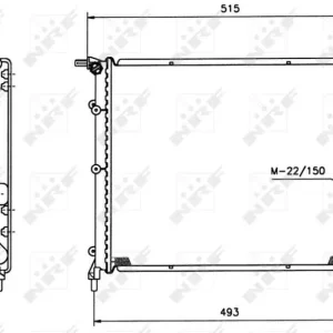 CHŁODNICA WODY RENAULT 19 88- Tani