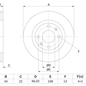 TARCZA HAM. CITROEN P. BERLING Wyprzedaż
