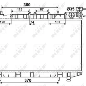 CHŁODNICA WODY NISSAN ALMERA 95- Ograniczona ilość