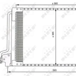 Tani CHŁODNICA KLIMATYZACJI OPEL VAUXHALL ASTRA 91-