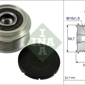 Darmowa dostawa KOŁO PASOWE ALTERNATORA OPEL 1,7CDTI