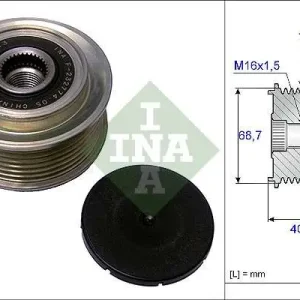 KOŁO PASOWE ALTERNATORA HYUNDAI KIA 2,5CRDI Sprawdź teraz