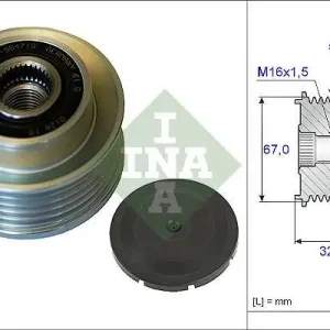 Darmowa dostawa KOŁO PASOWE ALTERNATORA KIA SPORTAGE 2,0TD 97-