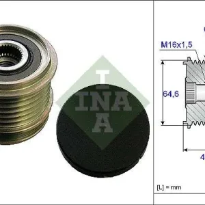 KOŁO PASOWE ALTERNATORA VW 2,8/3,2FSI A4/A6 05- Darmowy zwrot
