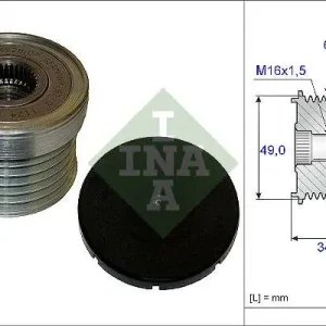 KOŁO PASOWE ALTERNATORA BMW Kup online
