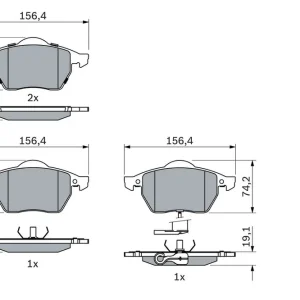 Wysoka jakość KLOCKI HAM. VW P. BORA/GOLF/NEW BEETLE 98-10 Z CZUJNIKIEM