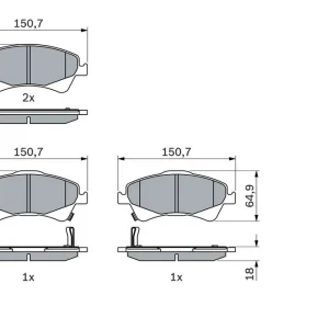 KLOCKI HAM. TOYOTA P. AURIS 07- UK/AVENSIS 09- Cena promocyjna
