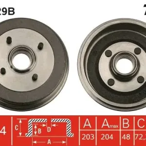 BĘBEN HAM. Z ŁOŻYSKIEM FORD COURIER BOX (F3L, F5L),FIESTA BO Wysoka jakość