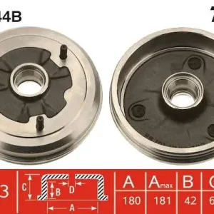 Wybór klientów BĘBEN HAM. Z ŁOŻYSKIEM RENAULT 5 (122_),5 BOX (238_),6 (118_