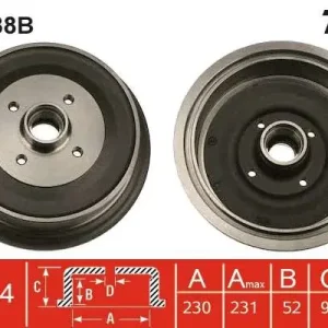 BĘBEN HAM. Z ŁOŻYSKIEM VW CADDY I (14),SAVEIRO FLATBED / CHA Oferta czasowa