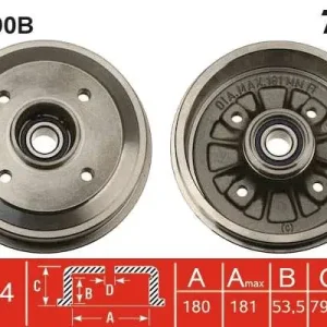 BĘBEN HAM. Z ŁOŻYSKIEM PEUGEOT 205 I (741A/C),205 I CONVERTI Hit sprzedaży