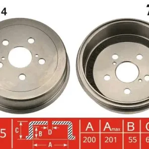 BĘBEN HAM. TOYOTA CAMRY (_V2_),CAMRY SALOON (V1),CARINA II ( Bezpieczne zakupy