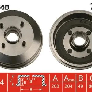BĘBEN HAM. Z ŁOŻYSKIEM FORD ESCORT V (GAL),ESCORT V CONVERTI Promocja