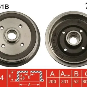 BĘBEN HAM. Z ŁOŻYSKIEM AUDI 80 (89, 89Q, 8A, B3),90 (89, 89Q Okazja