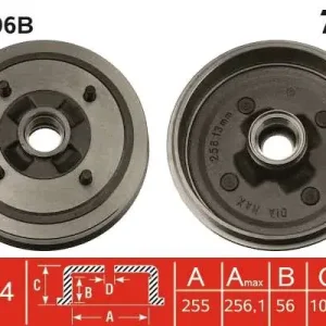 Do wyczerpania zapasów BĘBEN HAM. Z ŁOŻYSKIEM RENAULT TRAFIC BOX (T1, T3, T4),TRAFI