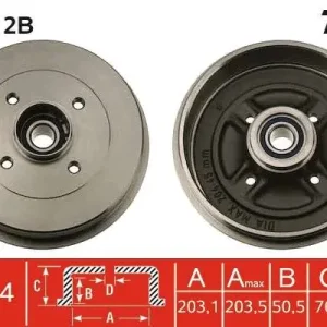 BĘBEN HAM. Z ŁOŻYSKIEM NISSAN,RENAULT KUBISTAR (X76),KUBISTA Okazja