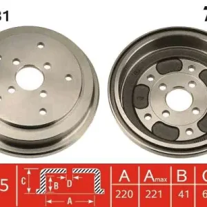 Wyprzedaż BĘBEN HAM. GEO,SUZUKI TRACKER CLOSED OFF-ROAD VEHICLE,TRACKE
