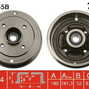 BĘBEN HAM. Z ŁOŻYSKIEM DACIA,RENAULT LOGAN,LOGAN BOX,LOGAN M Wysoka jakość